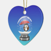 スノーグローブ セラミックオーナメント (左)