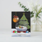 スノーグローブ ポストカード (スタンド正面)