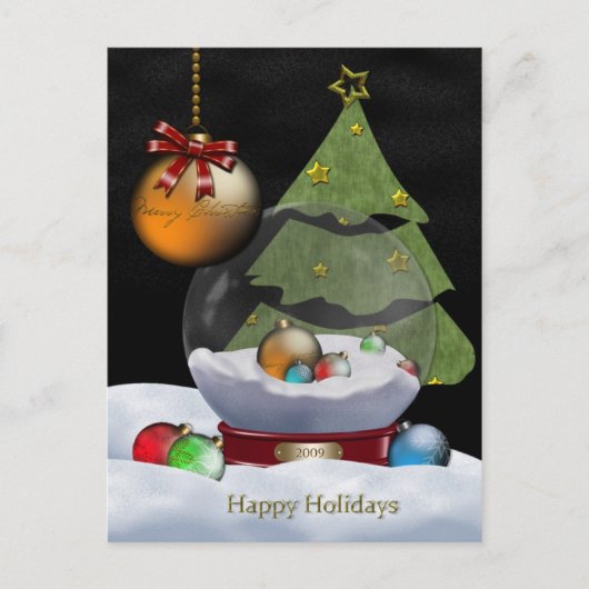 スノーグローブ ポストカード (正面)