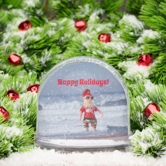 スノーグローブ – Santa in the Surf (クリスマス)