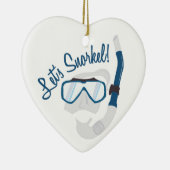 スノーケリングしよう! セラミックオーナメント (右)