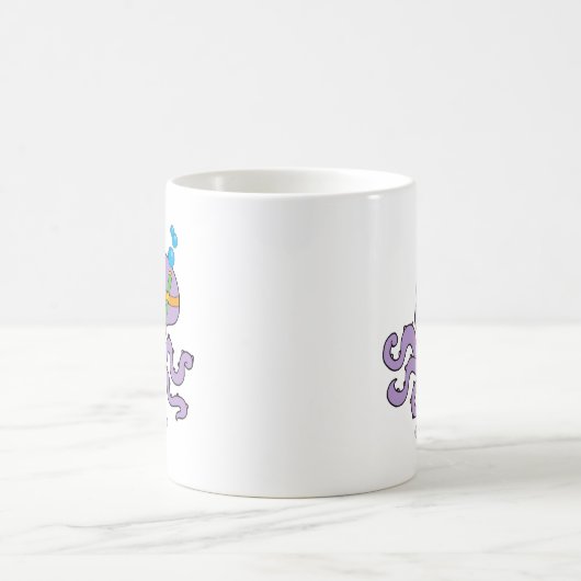 スノーケリングのタコ コーヒーマグカップ (中央)