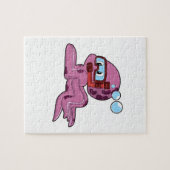 スノーケルとダイバーとしてのタコ ジグソーパズル (横)