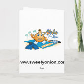 スノーケルのキャンディのタマネギの空白のなカード カード (裏面)