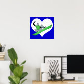 スノーコア愛 ポスター (ホームオフィス)