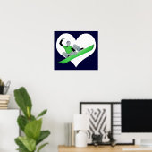 スノーコア愛 ポスター (ホームオフィス)