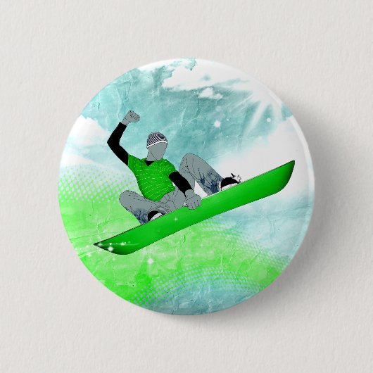 スノーコア。1. 缶バッジ (正面)