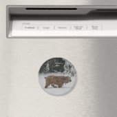 スノーコッカースパニエル犬 マグネット (インサイチュ (食洗機))