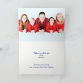 スノーコロラドランドスケープ写真テンプレートクリスマス シーズンカード (内部)