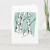 スノーコロラド《植物》アスペン空白のグリーティングカード サンキューカード (正面)