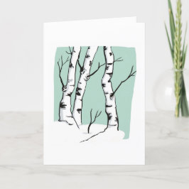 スノーコロラド《植物》アスペン空白のグリーティングカード サンキューカード