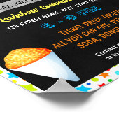 スノーコーンイベントテンプレート ポスター (角)