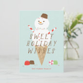 スノーコーンクリスマスグリーティングカード 案内状 (スタンド正面)