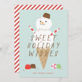 スノーコーンクリスマスグリーティングカード 案内状 (正面/裏面)