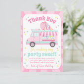 スノーコーンサンキューカード |シェーブアイスありがとう サンキューカード (スタンド正面)