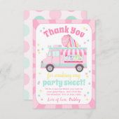 スノーコーンサンキューカード |シェーブアイスありがとう サンキューカード (正面/裏面)