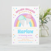 スノーコーンプールパーティの招待状 招待状 (スタンド正面)