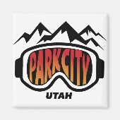 スノーゴーグルパークシティユタトラベルスキー土産 マグネット (正面)