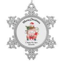 スノーサンタトラック メリークリスマス