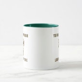 スノーシューおもしろいシューズ引用文 マグカップ (中央)