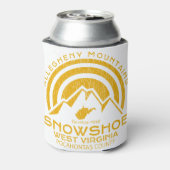 スノーシューウェストバージニア山 缶クーラー (缶裏面)