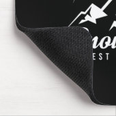 スノーシューウエストバージニアスキーリゾートスキースノーボード マウスパッド (コーナー)