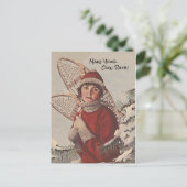 スノーシューズが自分の道を作れ!PC シーズンポストカード (スタンド正面)