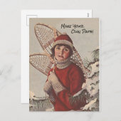 スノーシューズが自分の道を作れ!PC シーズンポストカード (正面/裏面)