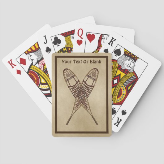 スノーシューズオンオールド紙 トランプ (裏面)