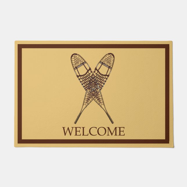 スノーシューズ – ようこそ ドアマット (正面)