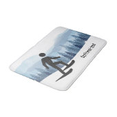 スノーシューデザイン バスマット (アングル)