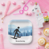 スノーシューデザイン ペーパープレート (パーティー)