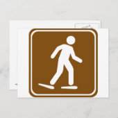 スノーシュートレイル高速道路標識 ポストカード (正面/裏面)