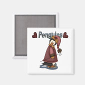 スノーシューペンギンTシャツ&ギフト マグネット (正面/裏面)