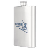 スノーシューマウンテンウェストバージニアスキーヤー フラスク (左)