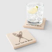 スノーシュー ストーンコースター (横)