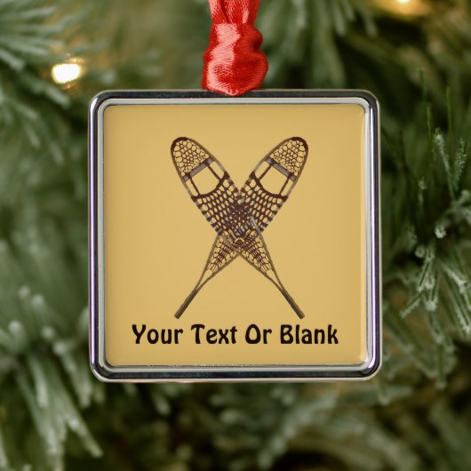 スノーシュー メタルオーナメント (ツリー)