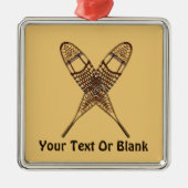 スノーシュー メタルオーナメント (正面)