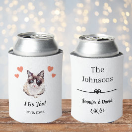 スノーシュー+猫+ペット+結婚式+缶コーラー+ギフト 缶クーラー