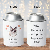 スノーシュー+猫+ペット+結婚式+缶コーラー+ギフト 缶クーラー