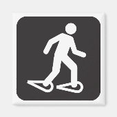 スノーショイング用シンボル磁石 マグネット (正面)