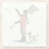 スノーショベラー ガラスコースター (裏面)