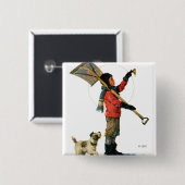 スノーショベラー 缶バッジ (正面&裏面)