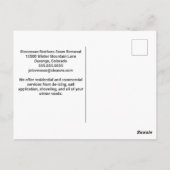 スノーショベル撤去トラックモダン会社 ポストカード (裏面)