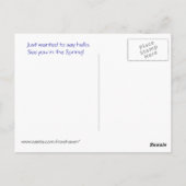 スノーショベル葉書 ポストカード (裏面)