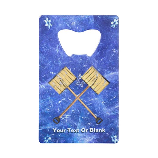 スノーショベル クレジットカード栓抜き (正面)