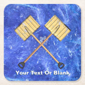 スノーショベル スクエアペーパーコースター (正面)