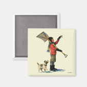 スノーショベル マグネット (正面/裏面)