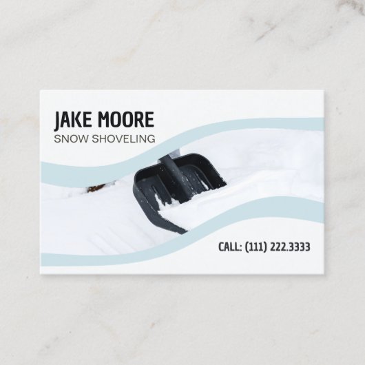 スノーショベル 名刺 (正面)