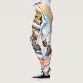 スノーシーカーレギンスデザイン レギンス (左)